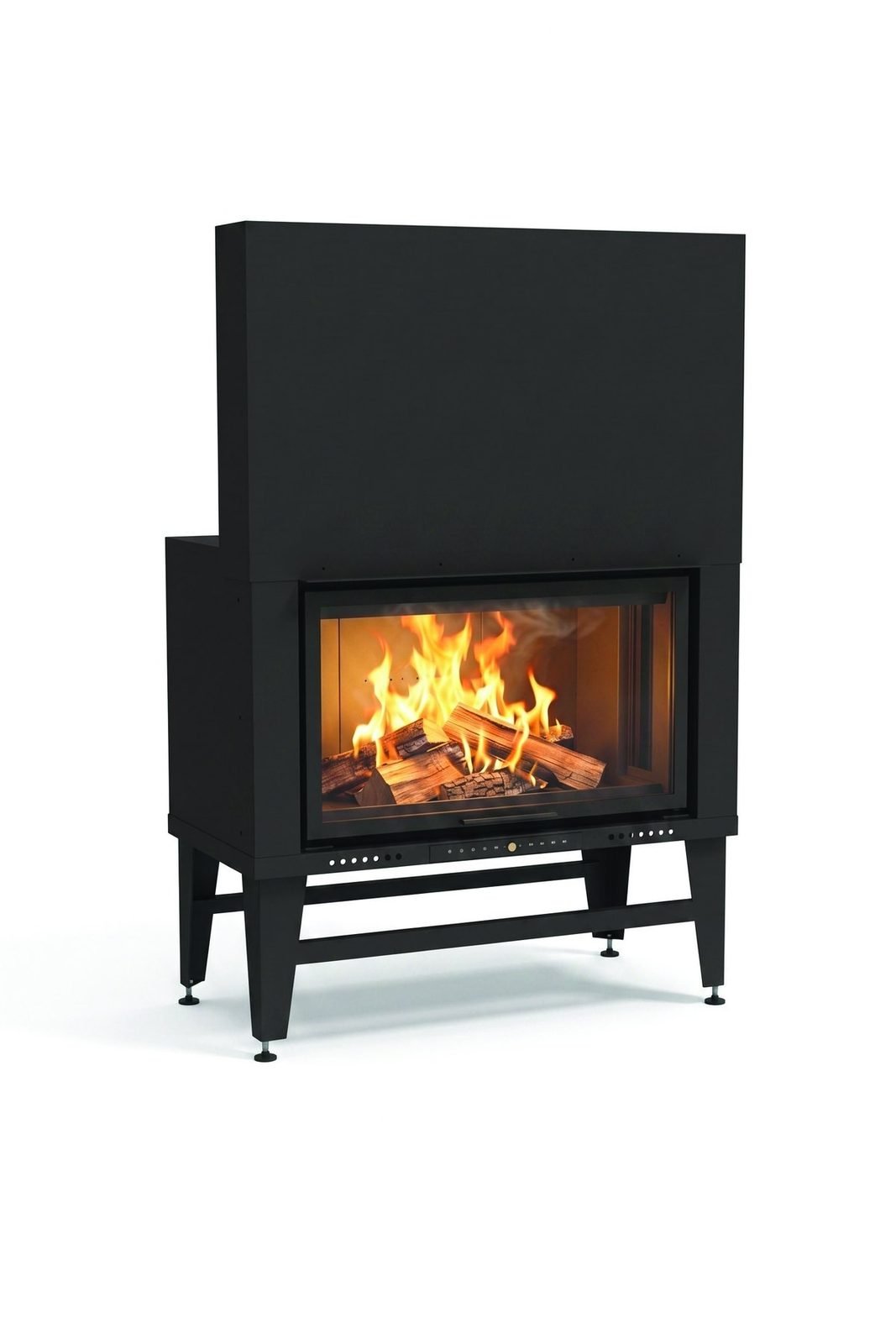 Peninsula Fireplace, One-sided